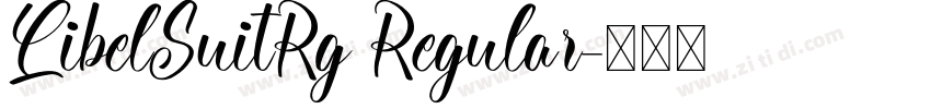 LibelSuitRg Regular字体转换